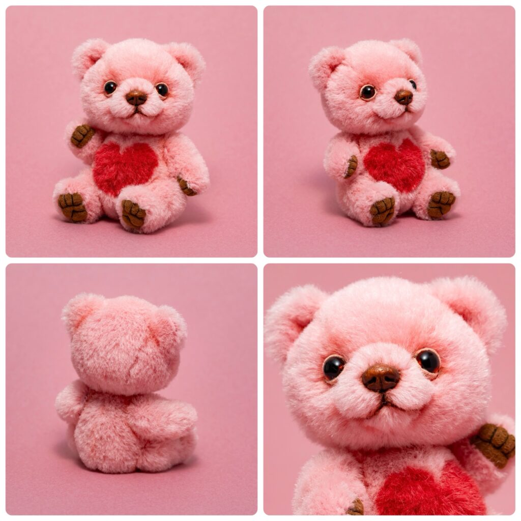 ドレスを着たピンクのテディベア ドレスを着たピンクのテディベア